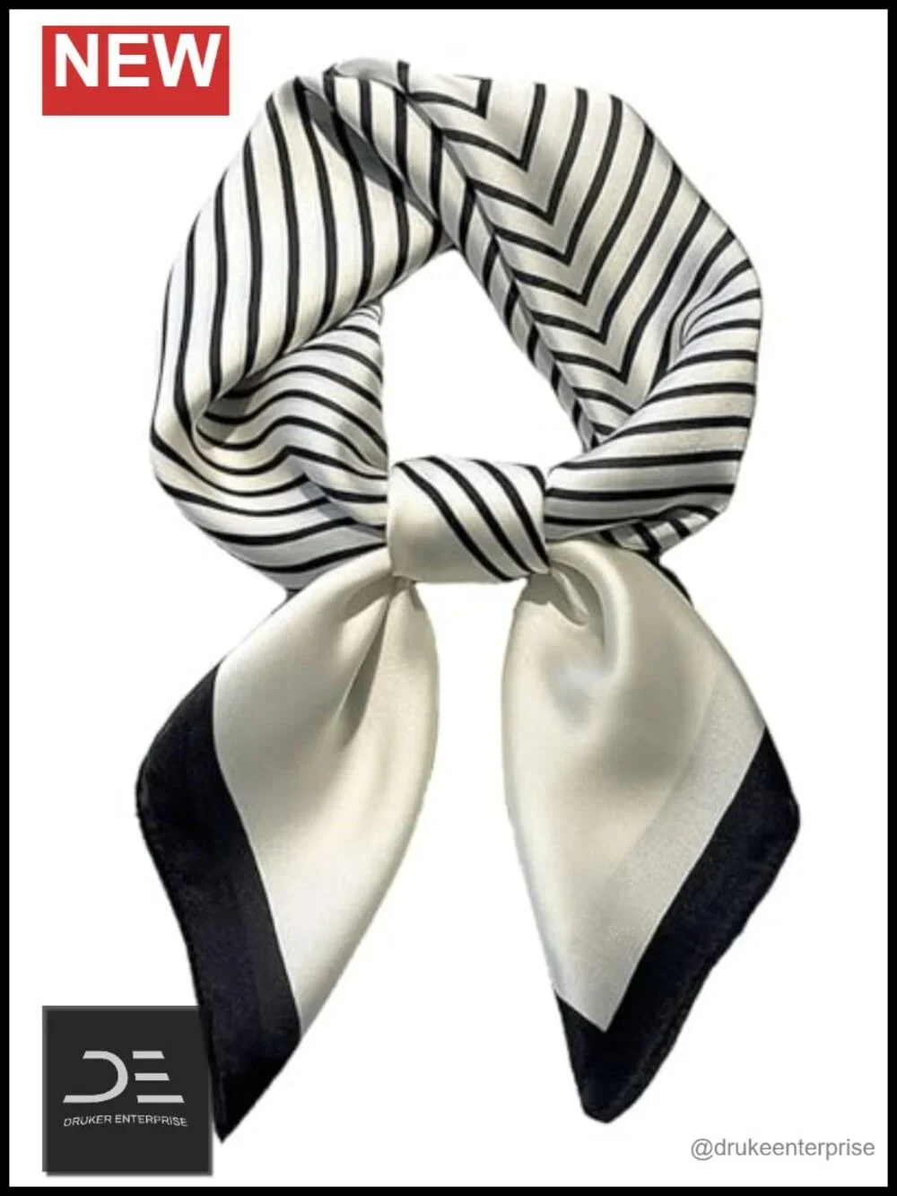 Polyester Satin Square Neck Scarf Head Scarf Bandana Lightweight